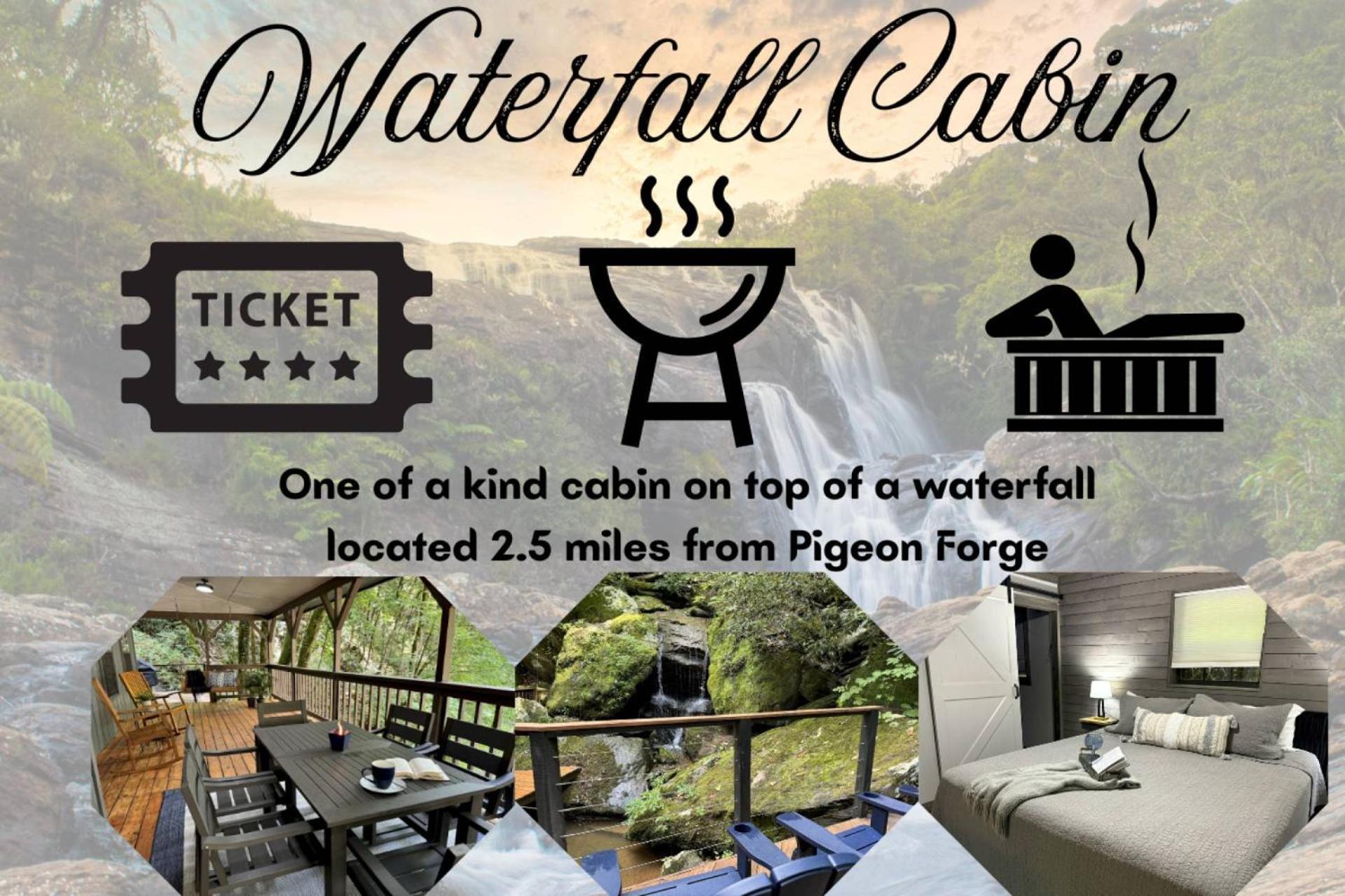 Waterfall Cabin McCookville Eksteriør bilde